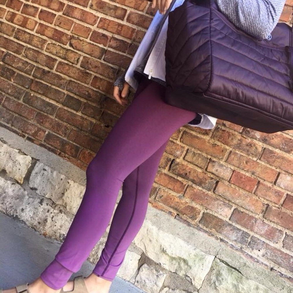 Lululemon Wunder Under Pant (Hi-Rise) Ombre Darkest Magenta - Picture 7 of 12
